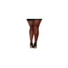 Bas nylon autofixant couleur café grande taille 